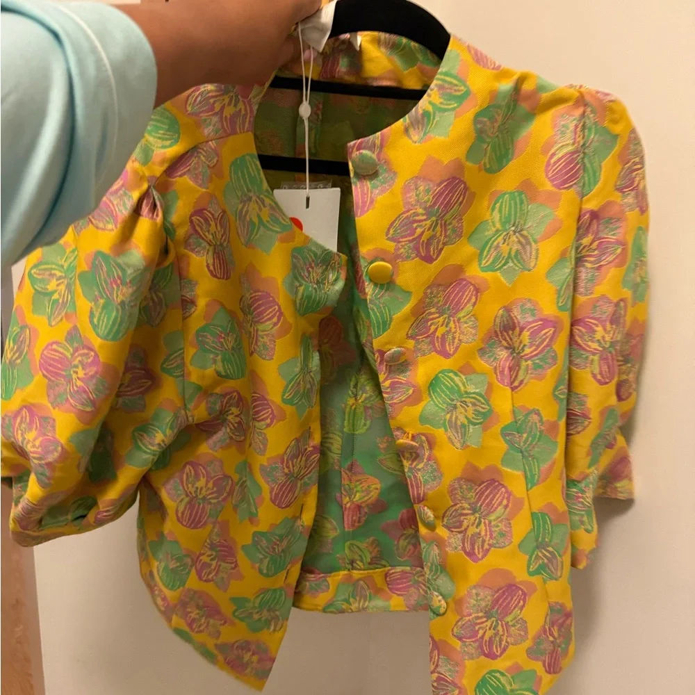 Jasper floral-jacquard blouse - Picture 7 of 12